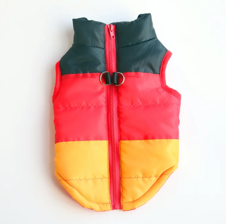 Winter Clothing Cotton-Padded Jacket Waistcoat Out Pull Buckle Pet Dog Clothes