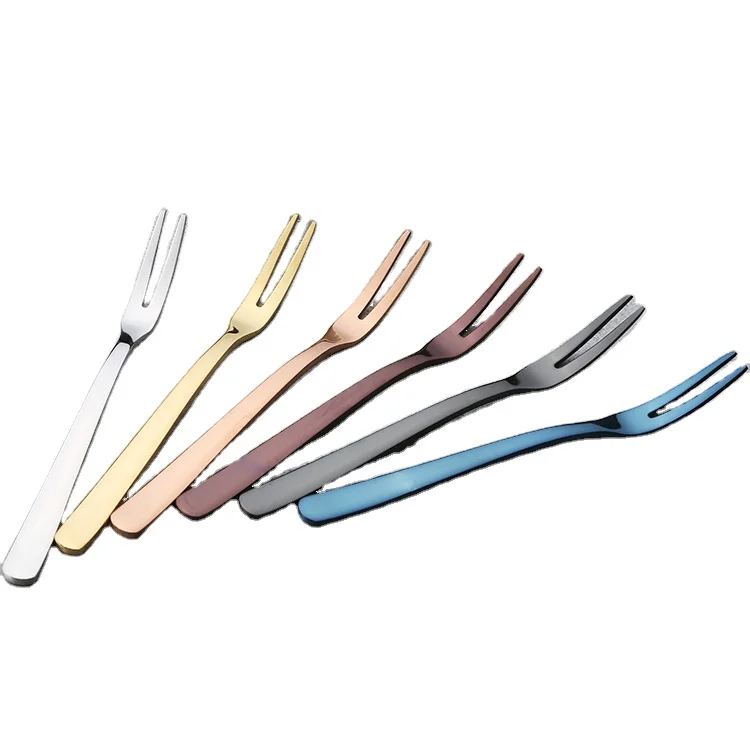 
Stainless Steel Fruit Salad Forks Flatware Dessert Forks Use for Home Kitchen or Restaurant 