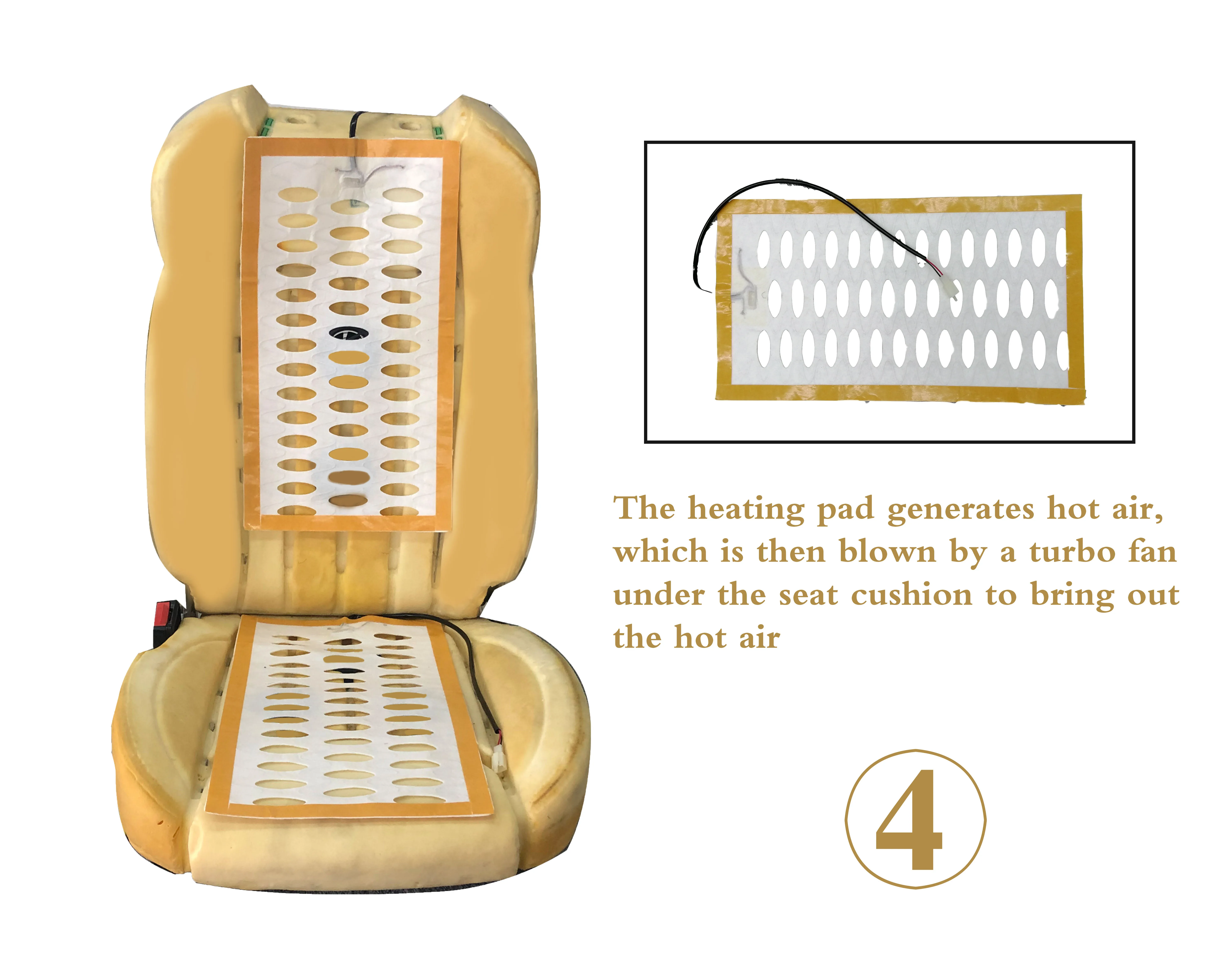 Builtin Ventilation And Heating For Toyota Land Cruiser Seat Cushion
