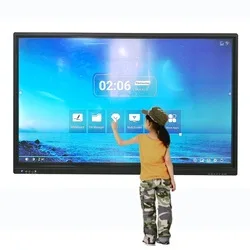 Low Moq Smart Board Flat Panel Display 75 65 86 Inch Interactive Led Screen