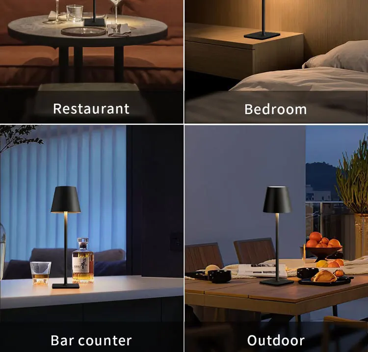 Cross-Border High-Leg ChargingABSDesk Lamp Bedroom Study Night Light Bedside Decorations Touch