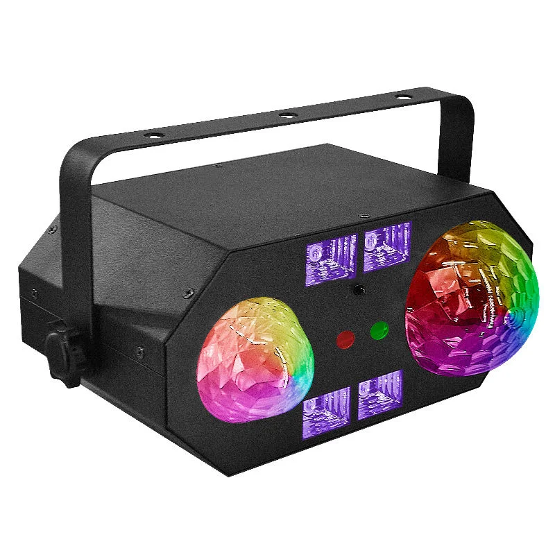 OPPSK 5in1 Multi-effect DJ Disco Lighting LED Mirror ball + UV+Strobe+ Laser+water wave Light for Nightclub Party Concert