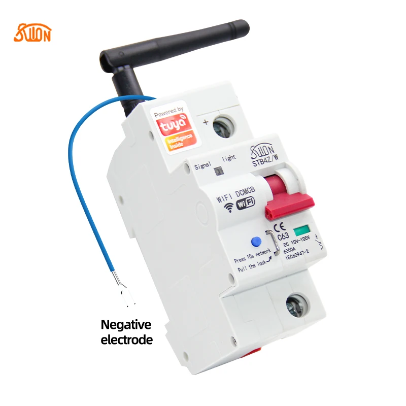 thumbnail image 2 of Timer Light Switch WiFi Circuit Breaker DIN Rail Smart Meter 1P 63A Remote Control By Tuya Timer Switches 2 of 10
