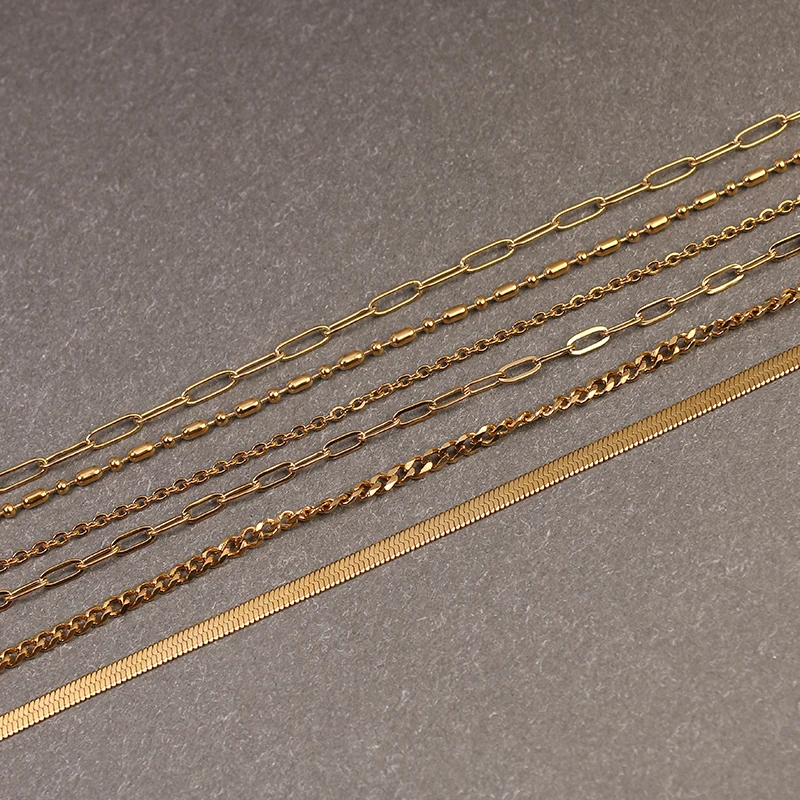 Custom Jewelry All Size Stainless Steel Chain Jewelry Dainty Twisted