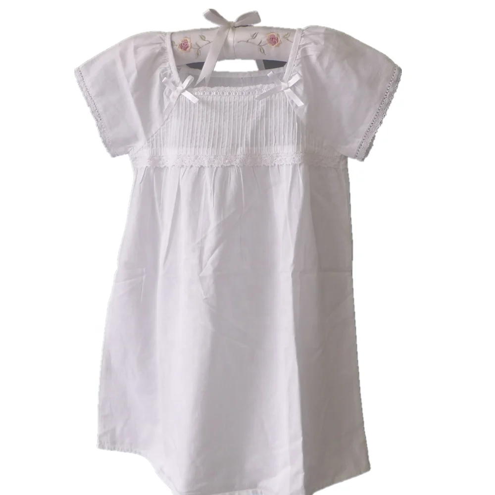 childrens white cotton nightgown