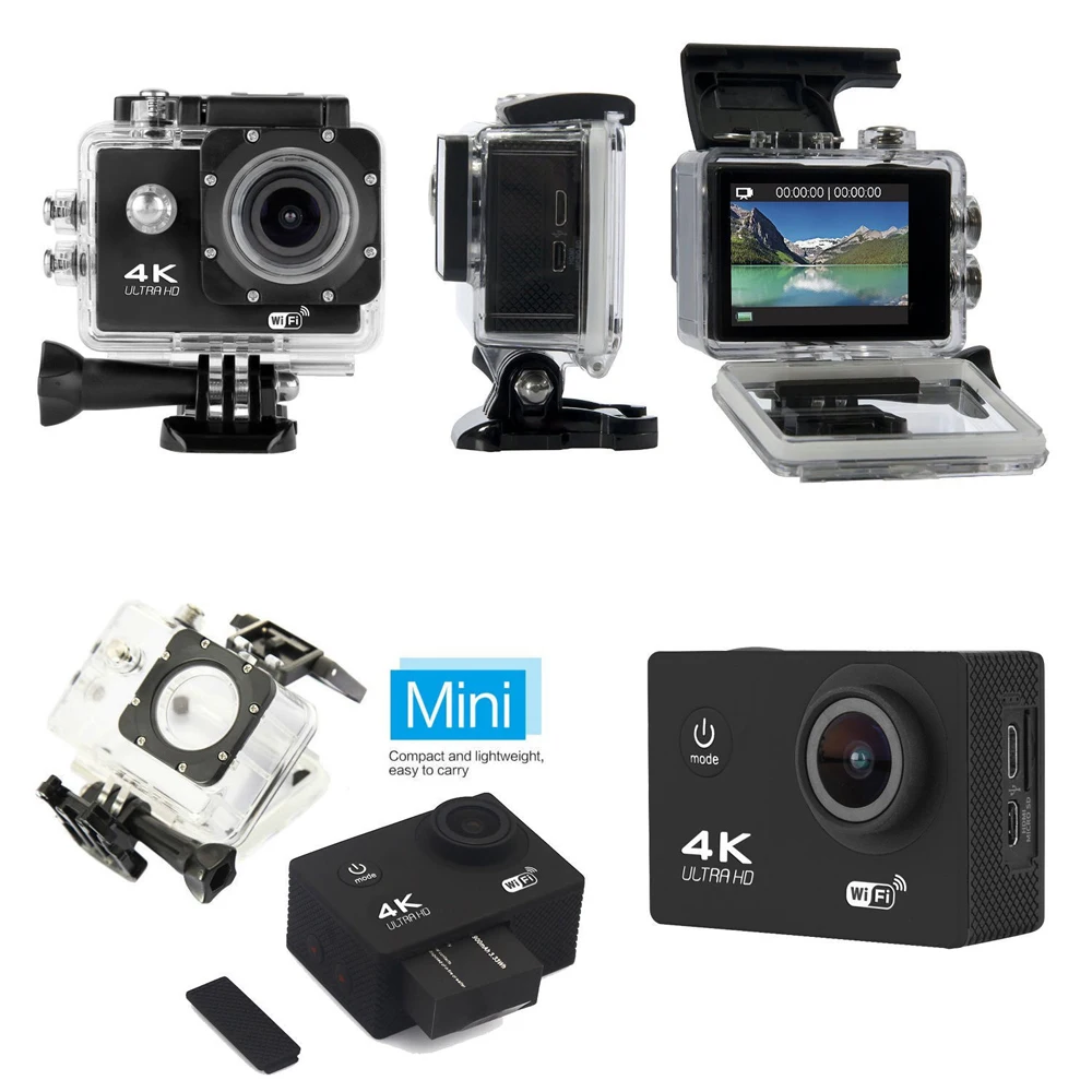 Ultra 4k Full Hd 1080p Waterproof Dvr Sport Camera Wifi Dv Action Cam