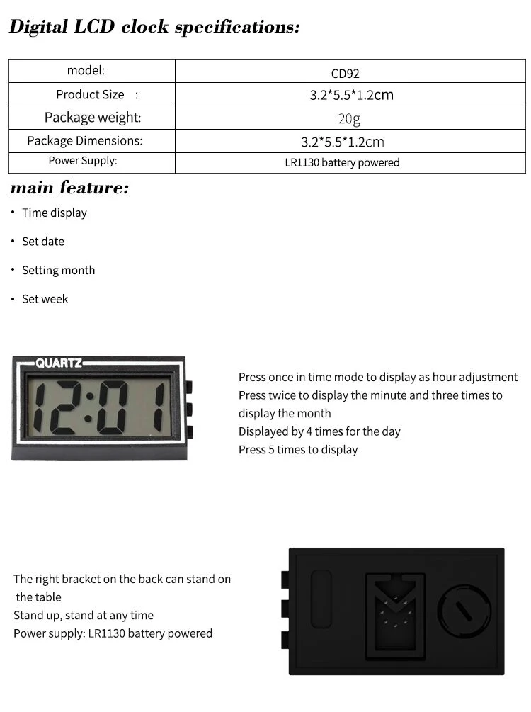 cresta energy saving timer type lr44 handleiding