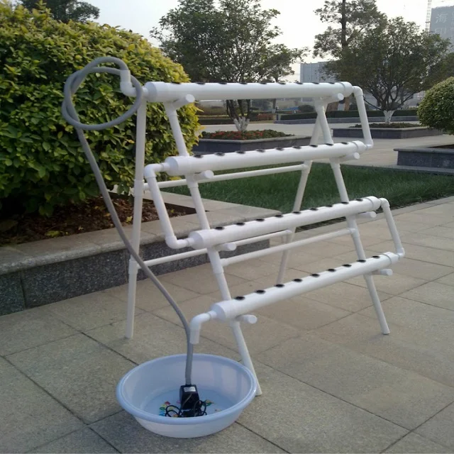 Small Size Skyplant Diy Hydroponics Grow Kits Single Side Pvc Pipe