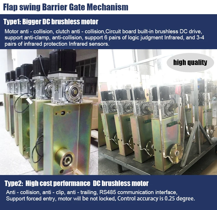 CHISUNG 304 Stainless Steel Mechanism Retractable Flap Barrier Gate