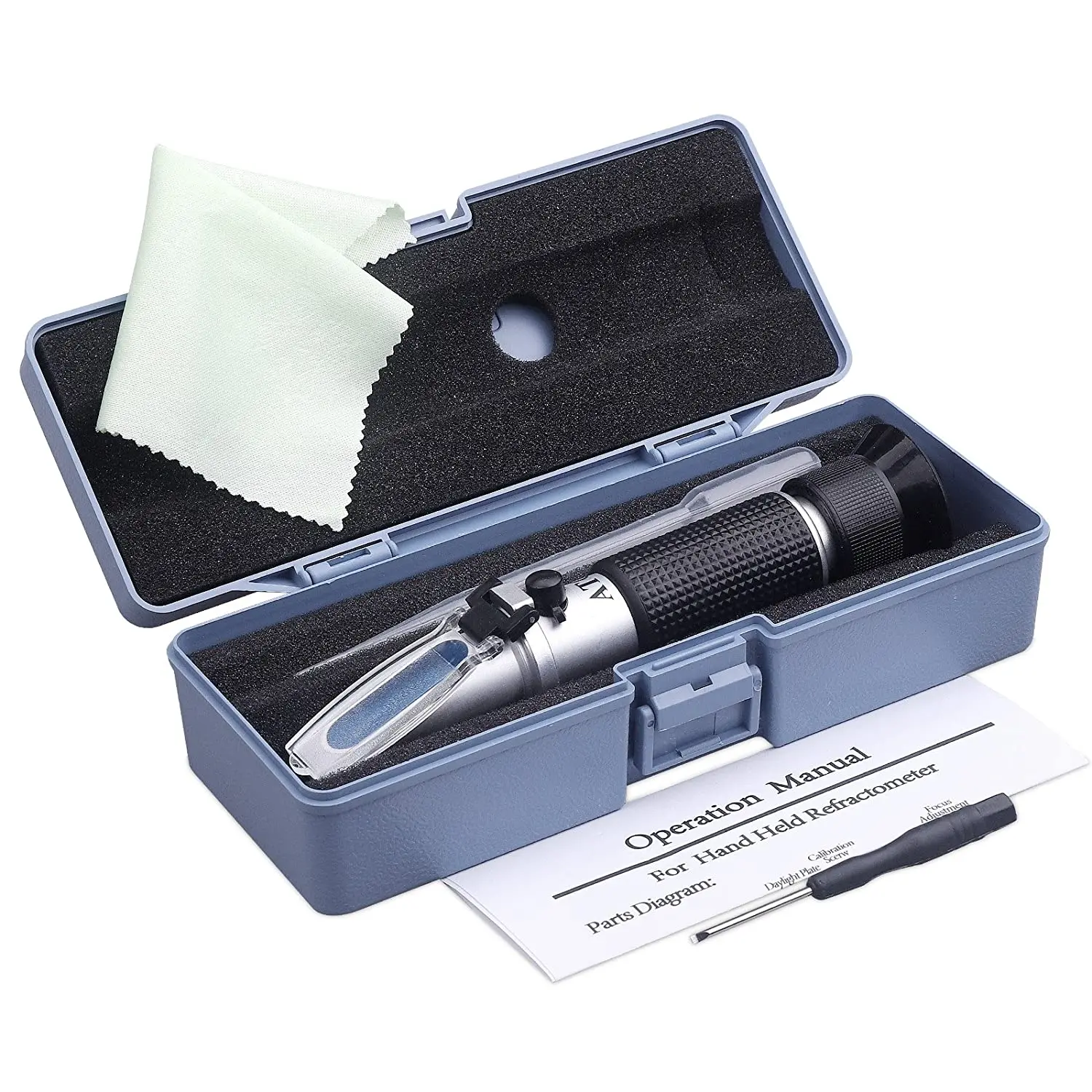 Honey Refractometer With Atc Refractometer For Honey Moisture,Brix And Baume,5890 Brix Scale