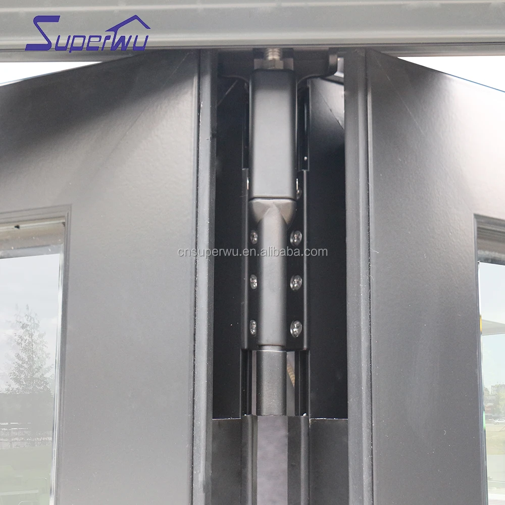 Aluminium thermal break sliding casement door bi folding accordion window