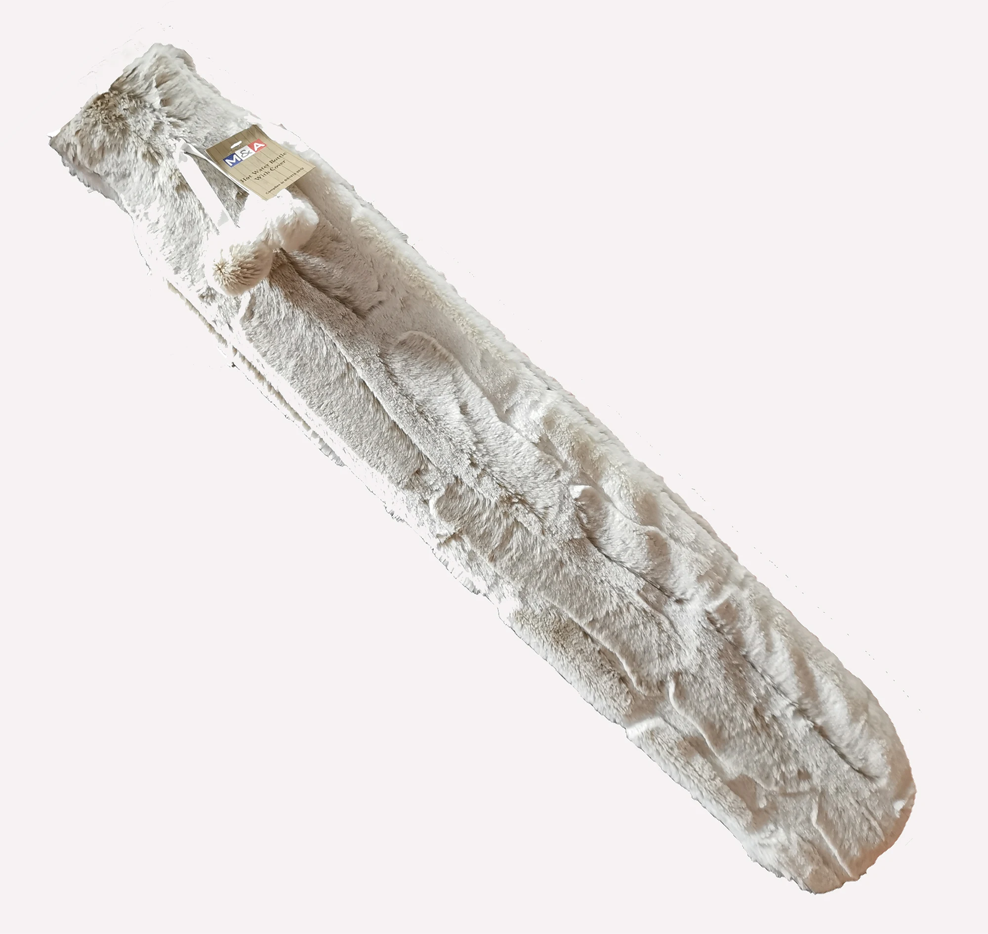 
faux fur warm bag pvc rubber extra long hot water bottle with cover 
