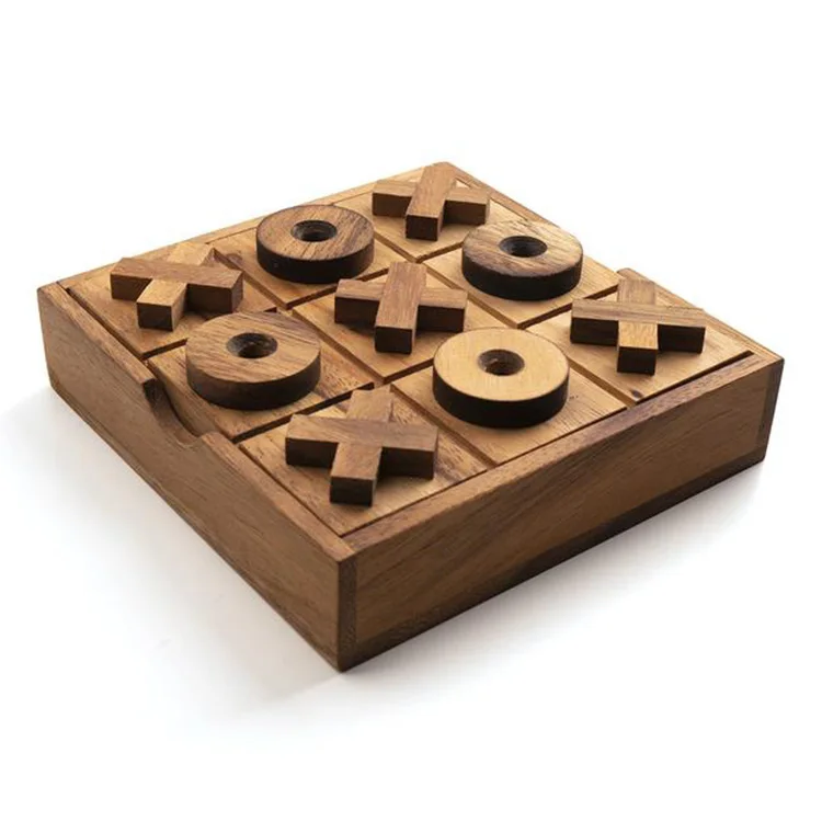 Tic Tac Toe Wood Coffee Tables Family Games to Play and a Classic Game Home 