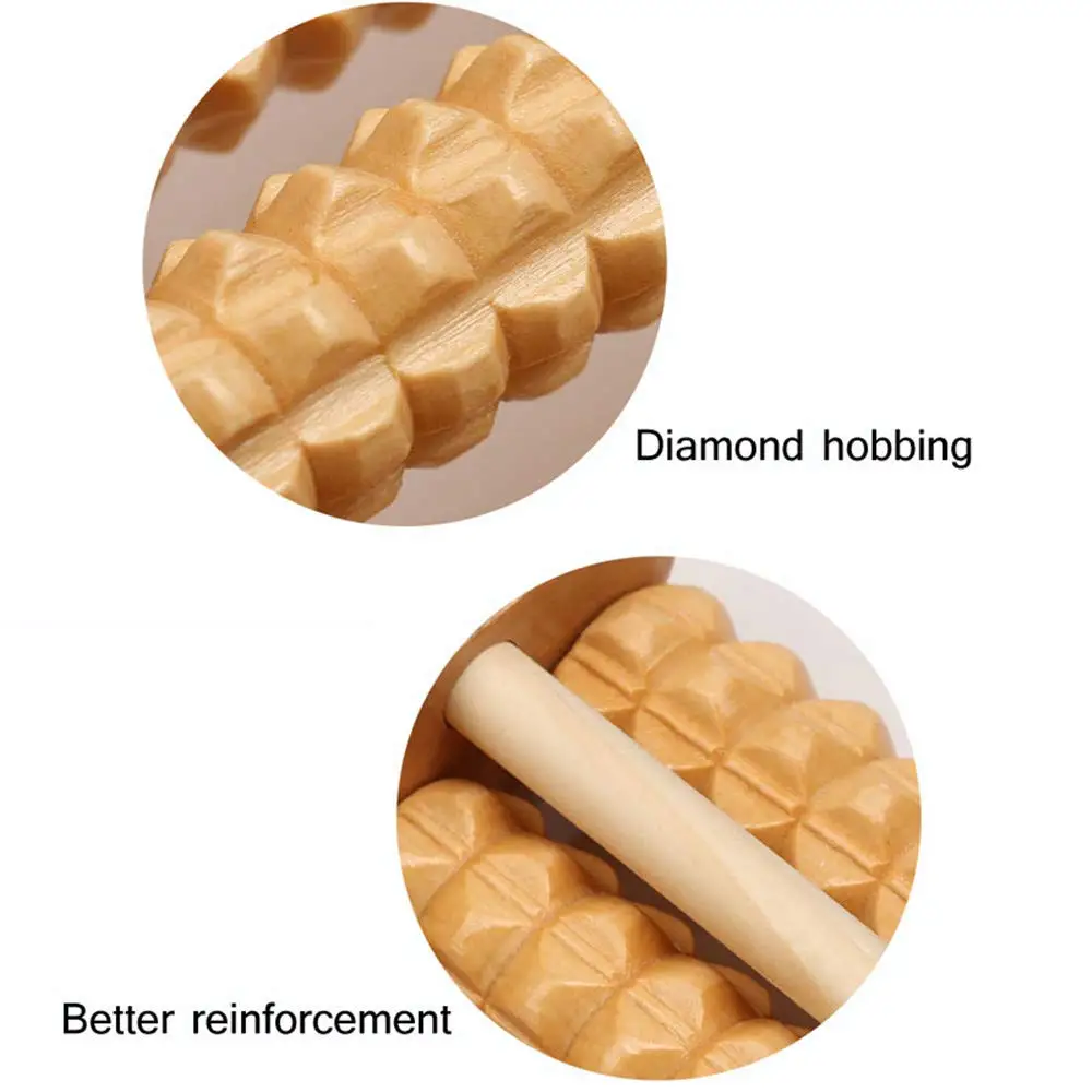 5 Raw Wooden Foot Roller Wood Care Massage Reflexology Relax Relief