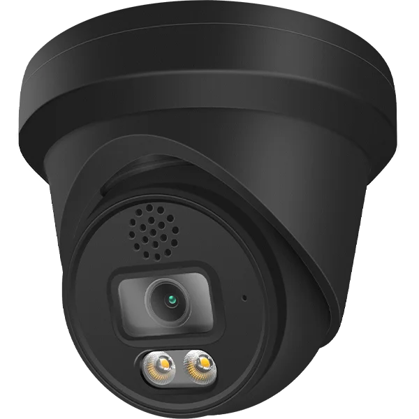 CCTV camera with weatherproof housing and IR LEDs activated at night