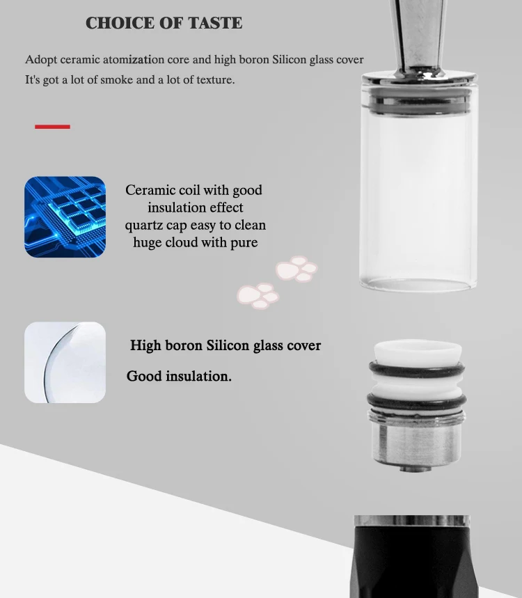 Kanboro Sego Wax Kit with Ceramic Coil Glass Chamber Dabber Concentrate Oil Electric Dab Rig Kit