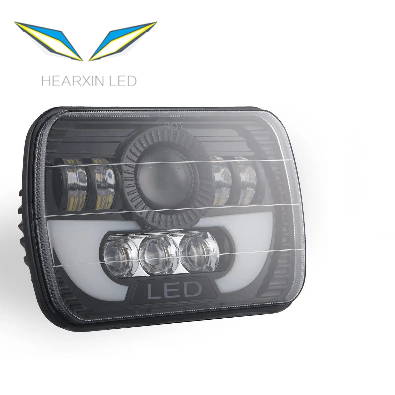 7x6  5x7 inch 300W LED Headlight Rectangular Hi-Lo Light for Car Truck SUV Waterproof Shockproof Anti-flicker Car Lights
