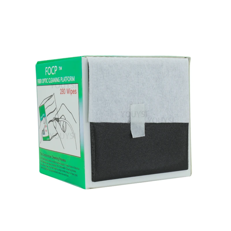 280pcs Anti-static Lint-free Wipes Dust Free Paper Fiber Optic Cleaning Tools SH 