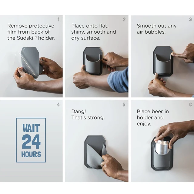 Removable Bathroom Silicone Caddy Rack Silicone Stick Shower Caddy