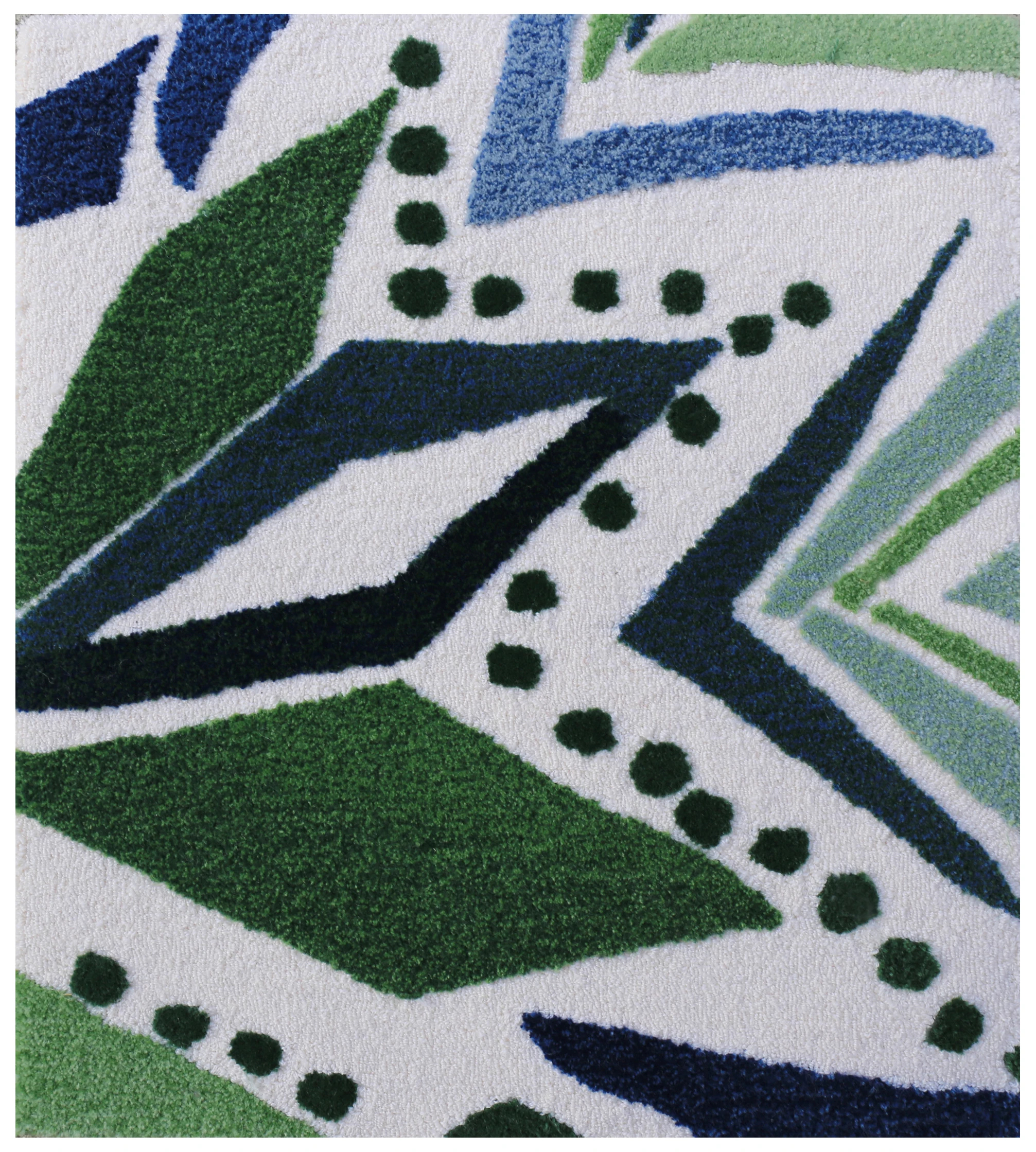 Handmade Edge Rug Wall To Wall Composition N.z.wool Hand Tufted Density 4.5 Pounds High Cut