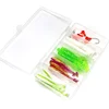 142g 30pcs Soft Lure Set Box Packaging Big Size T Tail Single Tail with Lead Hook Lure Set