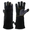 Protection Puncture Heat Fireproof Grilling Pot Holder Guantes Anti Cut Oil Mitts Fireplace Leather Welding Work Gloves