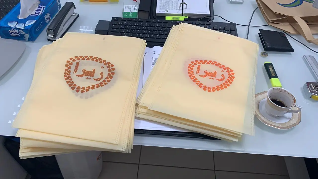 Eco Custom Logo Printed Reusable Non Woven Fabric Packaging Drawstring Shoe Dust Bags