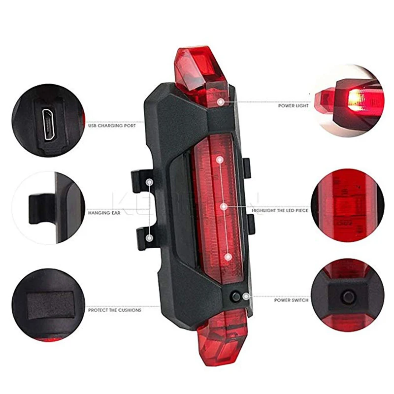 Superbsail Scooter Warning Light Night Safety Lights LED Flashlight Strip Light For Xiaomi Mijia M365 Electric Scooter Accessory factory