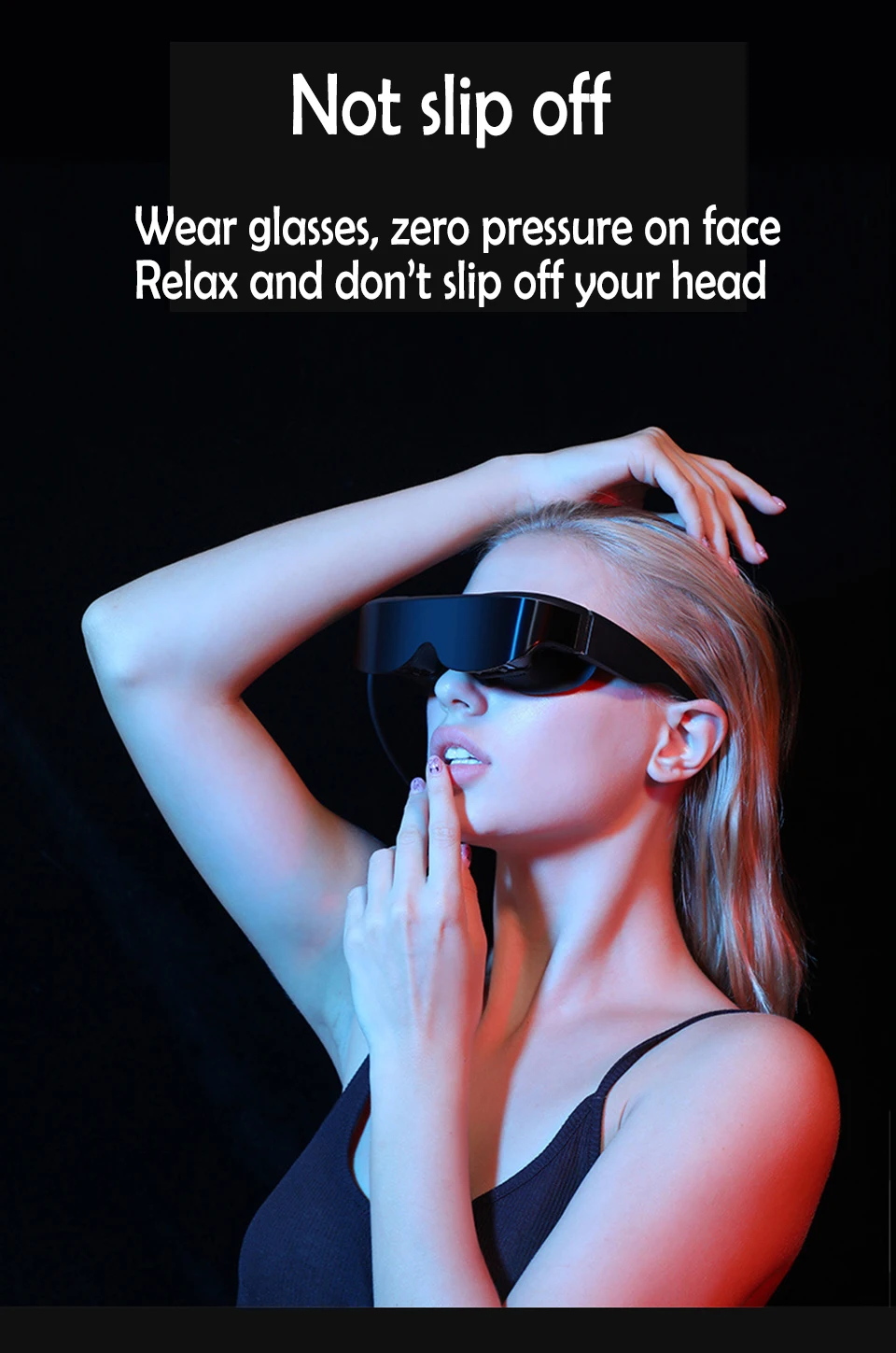 Small Moq Anaglyph 3D Glasses Custom Gaming Vr