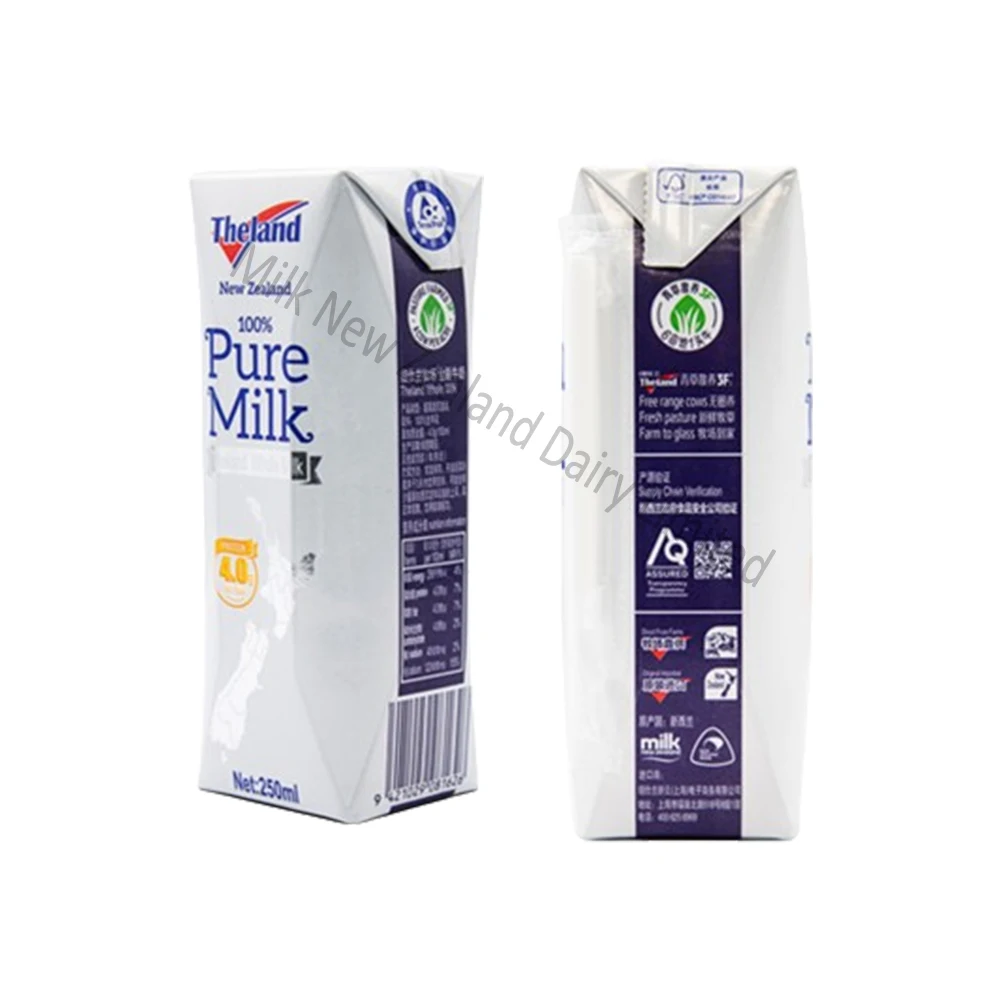 Uht White Milk 250ml Low Fat Milk 4.0 Milk Is Only Sourced From Cows In