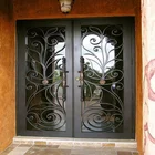 Custom Iron Doors Front Entry Doors Design Wrought Iron Doors double entrance