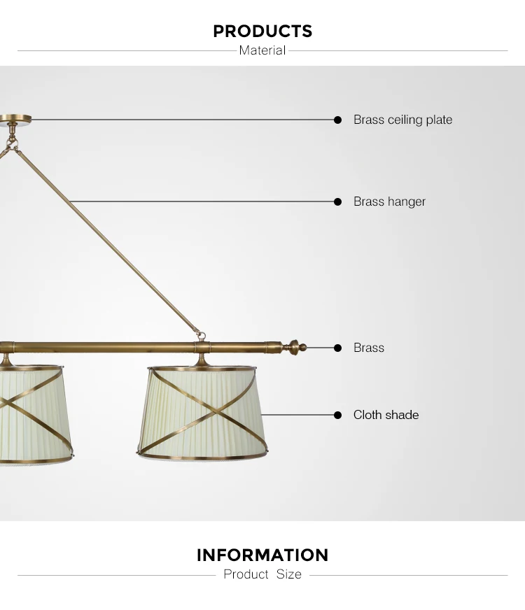 brass copper cieling pendant lamps