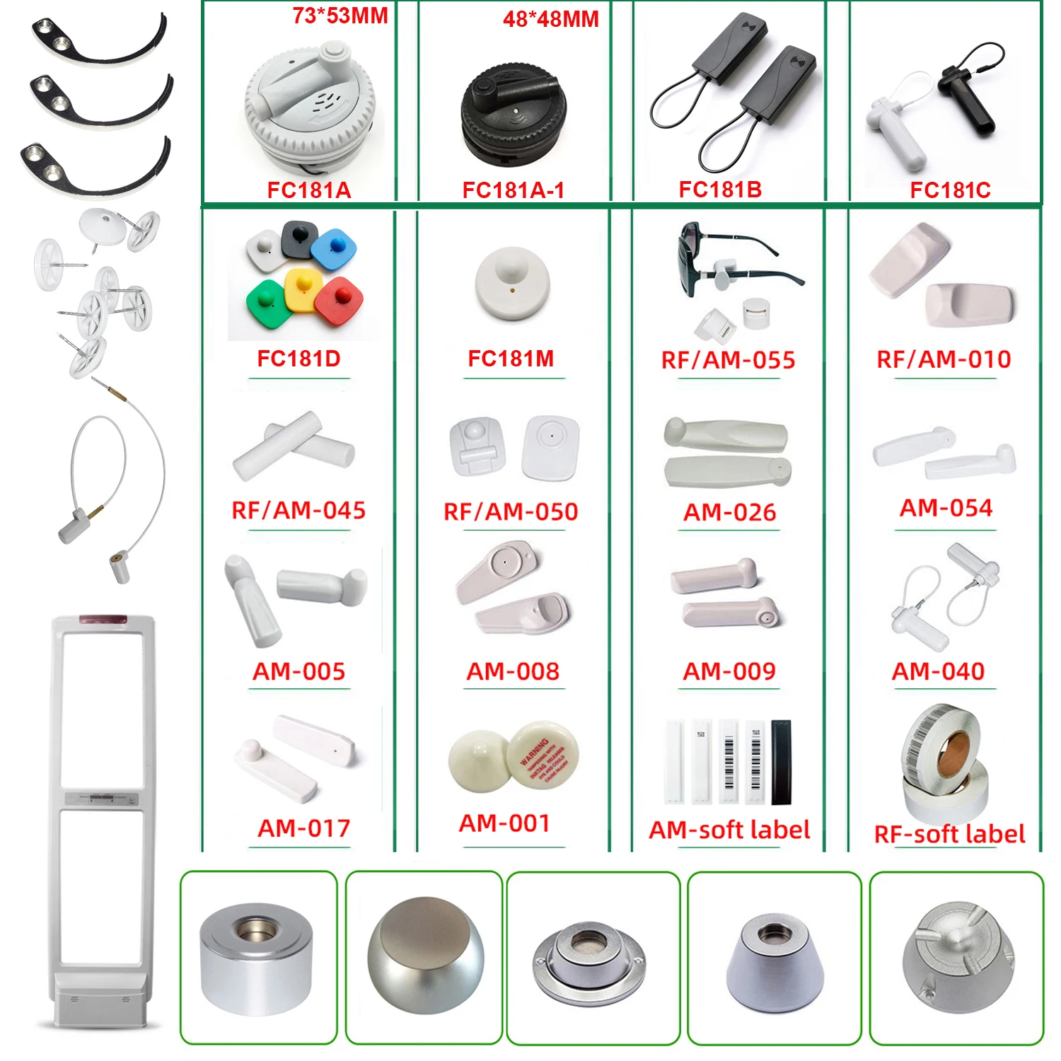 Shopping Mall Anti Theft Device Rf Eas System Anti Theft Alarm For