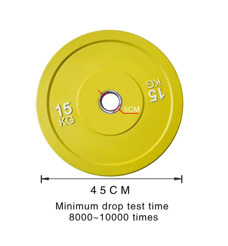 Leadman Weight Lifting Calibrated Rubber Weight Plate/ Barbell Bumper