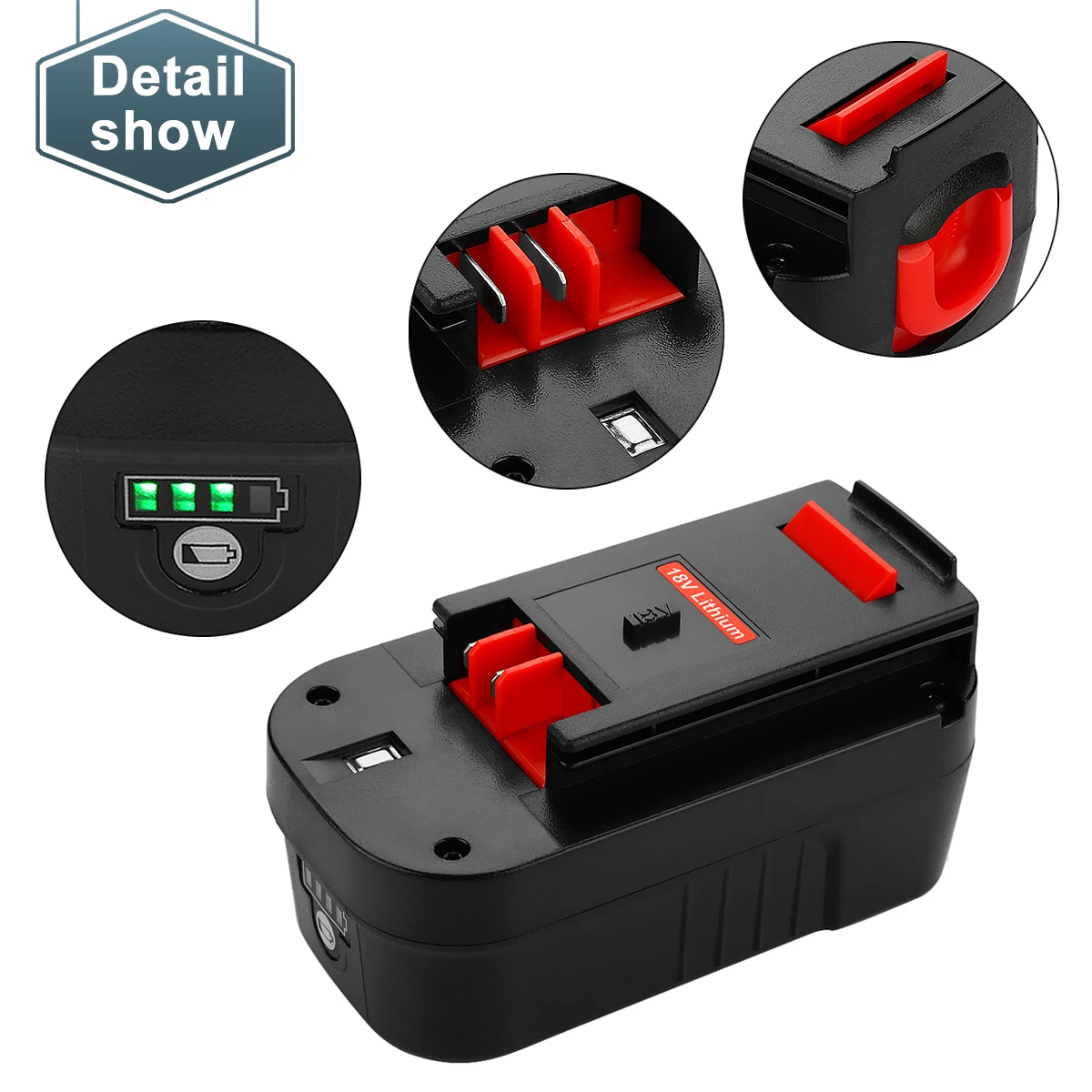 Supplier 18v 3000mah Ni Cd Rechargeable Power Tools Battery For Black And Decker A18 Nh A1718