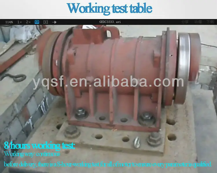 3 Phase Vibrating Machinery Small Electric Vibrating Motor With