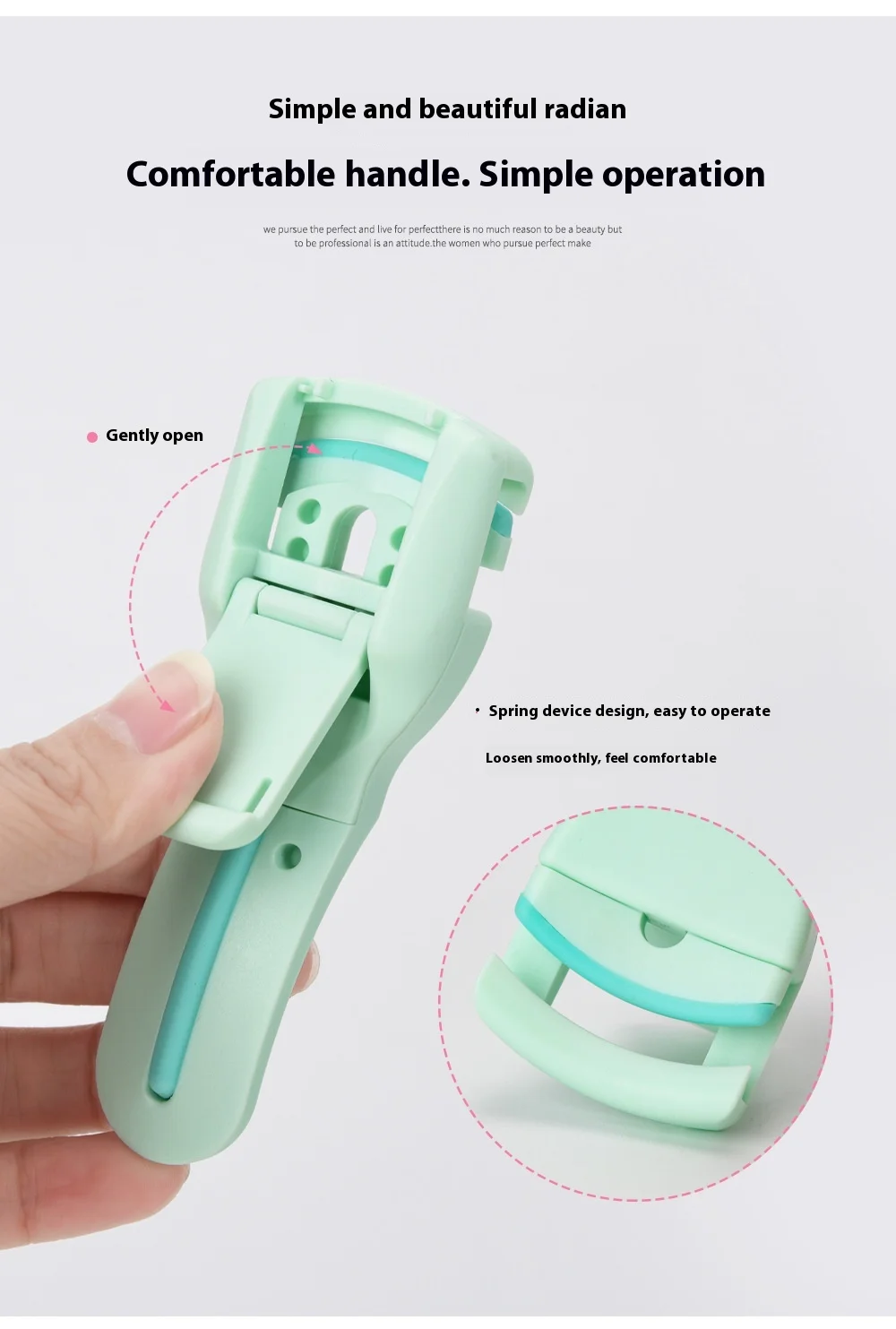 Women's Long-Lasting Eyelash Curler New Arrival Small Partial Hair Styling Tool for Eye Application