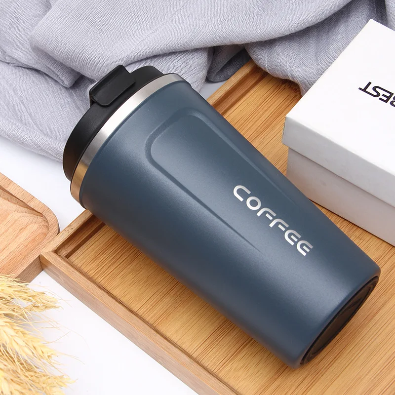 12 oz Stainless Steel Travel Coffee Flask Leak Proof Coffee Mug Spill