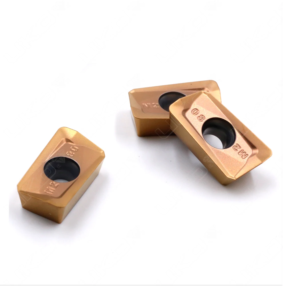 Color Coating Tungsten Carbide Milling Inserts Apmt For Cutting Metal