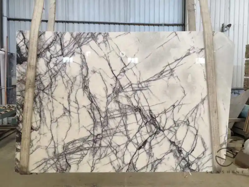 Turkey Milac Lilac Big Size Marble Slab Beautiful New York White Marble Slabs