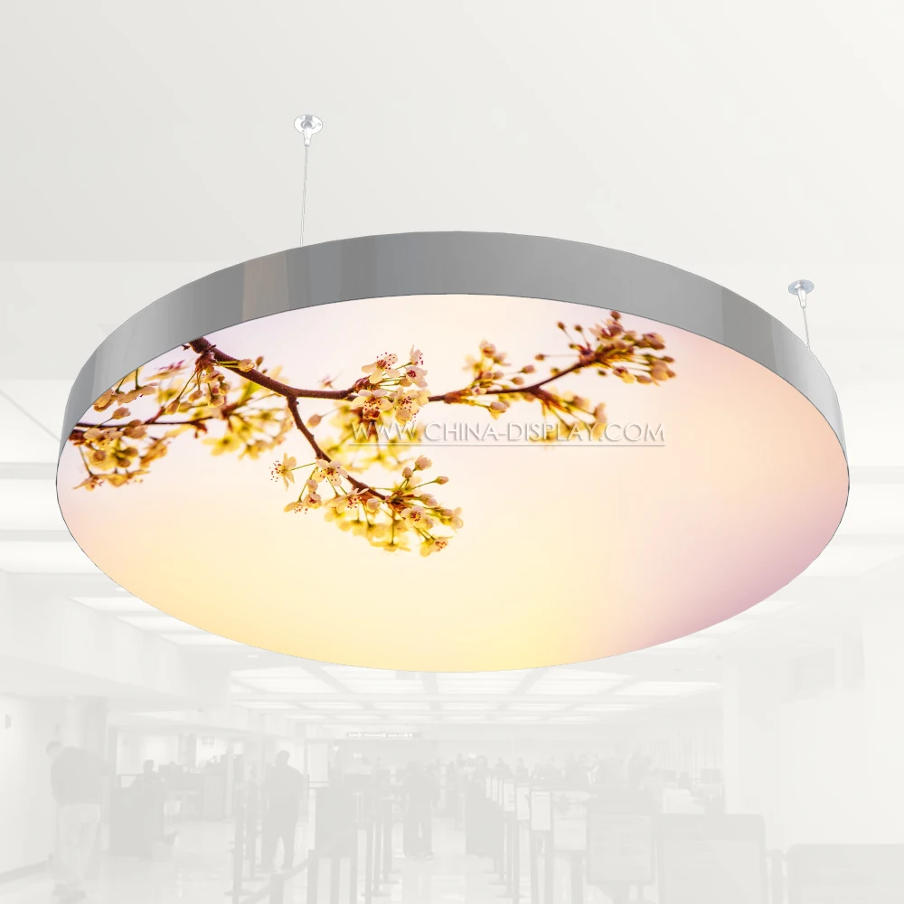 Promotion Price 40*60Cm Aluminum Led Less Box Modern Ceiling Fixture Fabric Light Box With Clip Frame