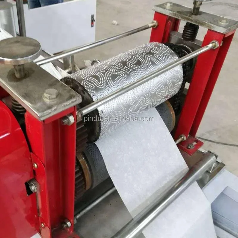 Restaurant Napkin Pocket Tissue Paper Cutting Printing Embossing Making