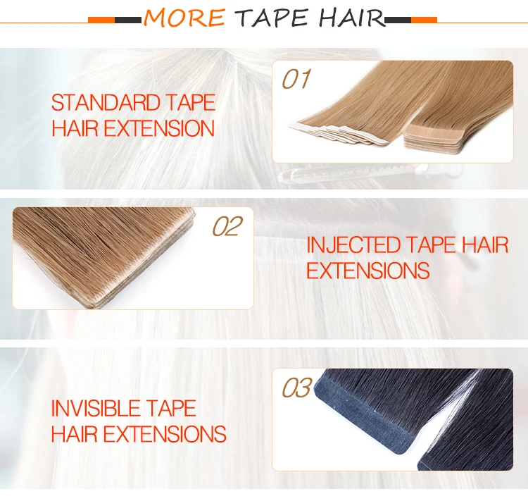 LeShine Russian Skin Weft Tape Hair 100% Remy Double Drawn Hair extensions Tape in Hair factory