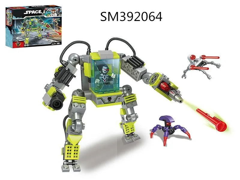 Educational Super Hero Space Army Robot Bricks Deform Block For Kids