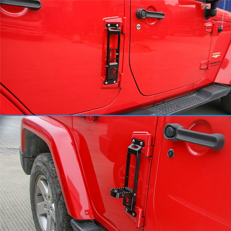 FURYENGRAVER Door Hinge Step Heavy Aluminum Alloy Foot Pedal for 2007-2021 Jeep Wrangler JK JKU JL JLU FURYENGRAVER Door Hinge Step Heavy Aluminum Alloy Foot Pedal for 2007-2021 Jeep Wrangler JK JKU JL JLU