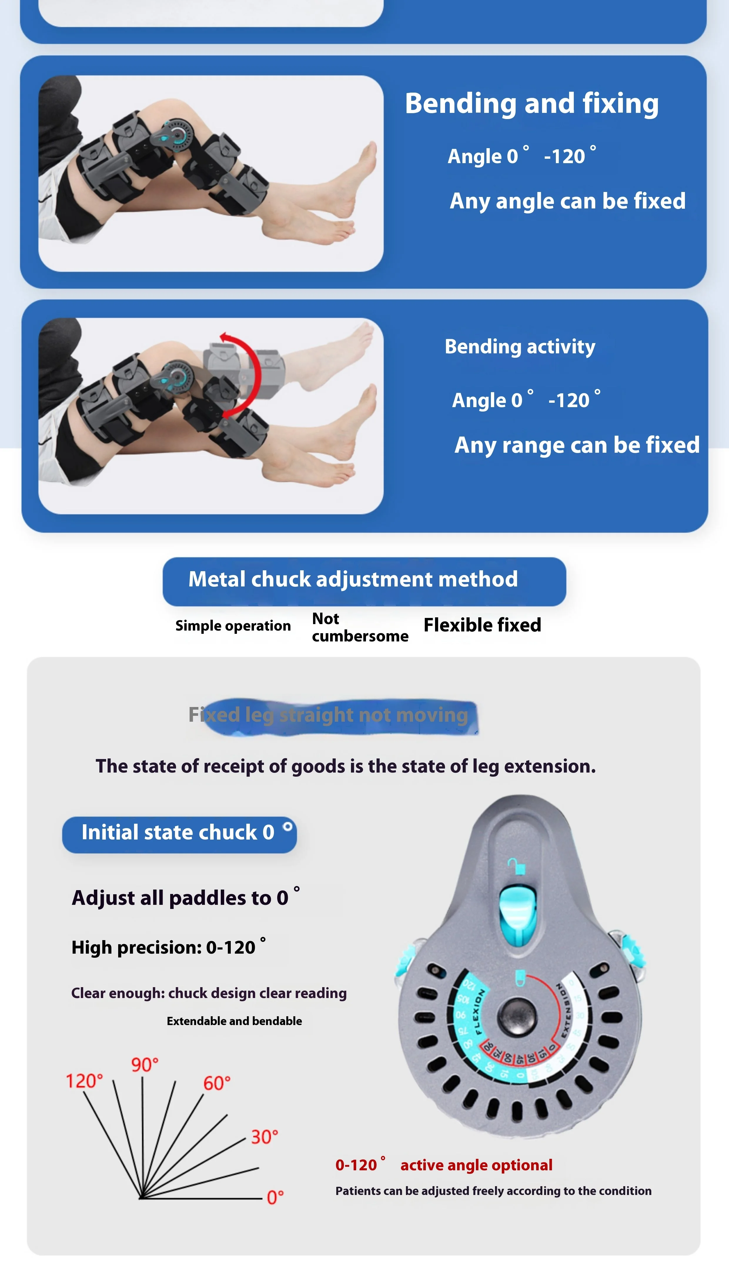 Orthopedic ROM Knee Brace