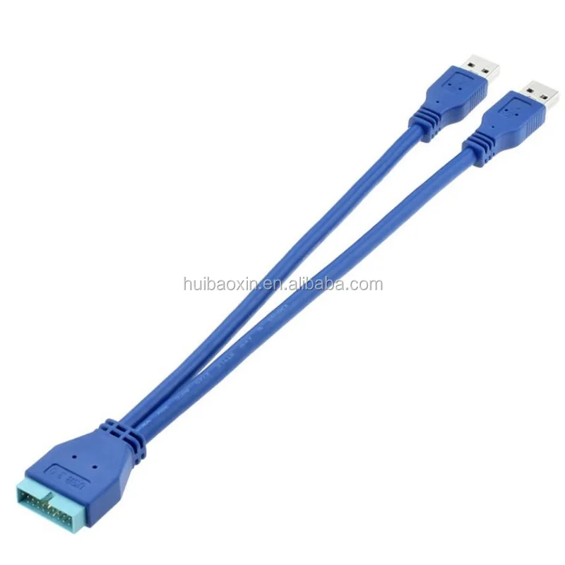 Usb 3.0 20 Pin Internal Cable 2 Port Usb 3.0 A Female To 20 Pin Header