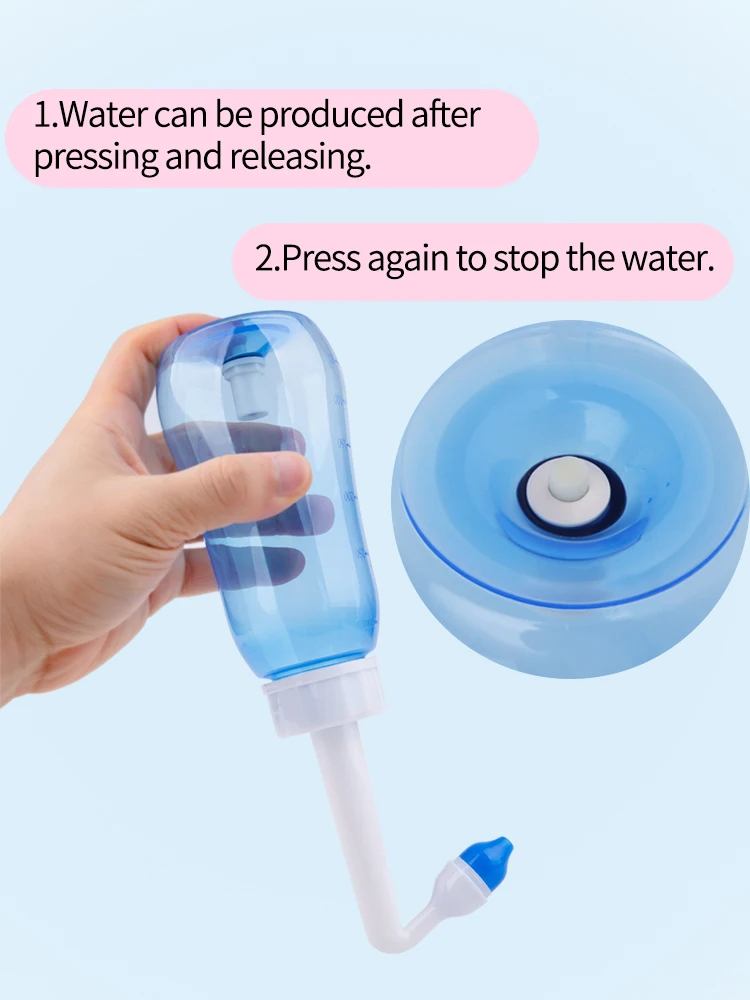 300ml Portable Sinus Rinse Nose Cleaner Nasal Irrigation Nasal Wash ...