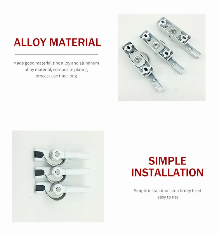 Best Price Aluminium sliding moon shaped window crescent lock for South America