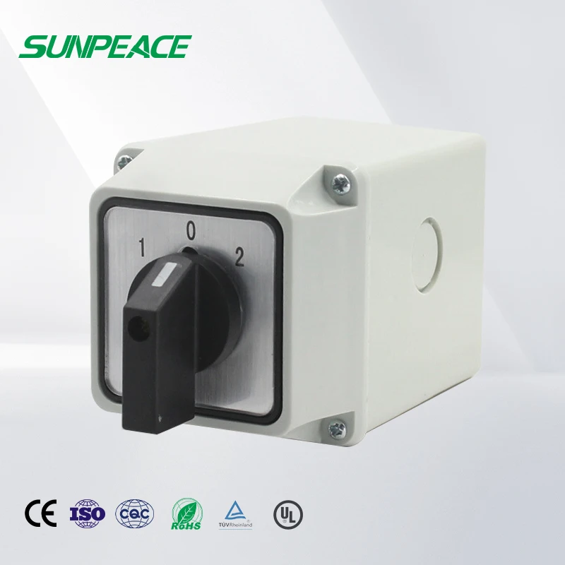 440V manual changeover switch with visible blade isolation and lever handle